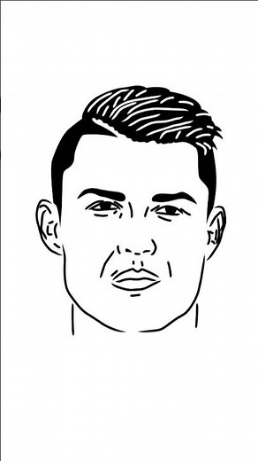 How to Draw Ronaldo 🔥 Easy Cristiano Ronaldo Drawing Tutorial for Beginners