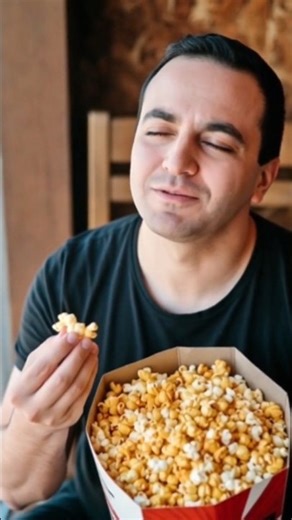 Man Eating Crunchy Popcorn ASMR | Relaxing & Satisfying Sounds 🍿😋 #asmr