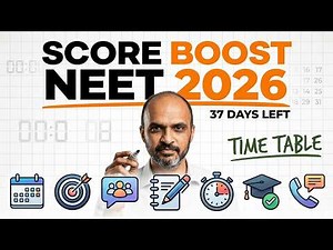 37 Days Left 😳 – This Time Table Can BOOST Your NEET Score!!