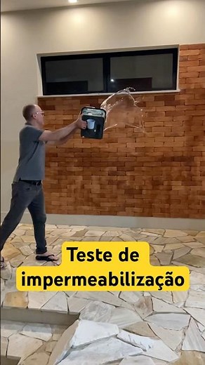 Teste de impermeabilização da parede com tijolos 🧱 💦