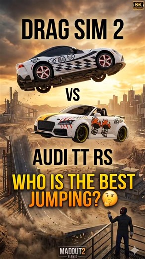 Audi TT RS V/S Drag Sim 2 Koun Best Hai?🤔 ||#vishuplays_2025
