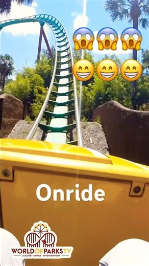 Kumba Onride POV – Legendary Coaster at Busch Gardens Tampa Bay #shorts #rollercoaster #achterbahn