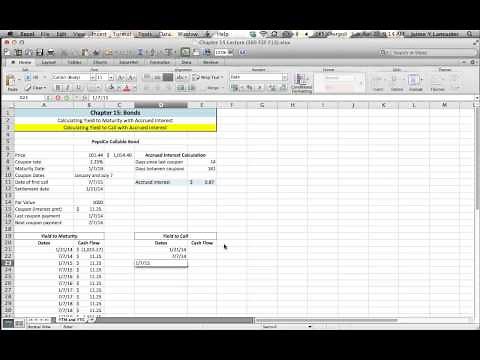 Chapter 15 - Yield to Call