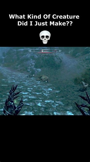 "What Kind Of Creature Did I Just Make??" 💀 #skyrim #elderscrolls #shorts #switch #games