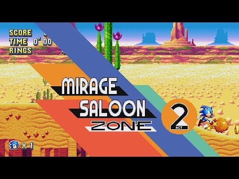 Sonic Mania - Mirage Saloon Zone (All Acts + Boss)