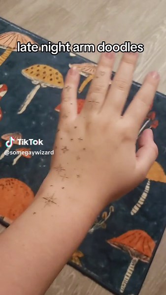 I love drawing on myself #draw #artist #drawing #jellyfish