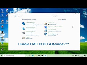 Tutorial Disable Fast Boot di Windows