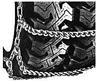 Titan Chain Snow Tire Chains for Wide Base and Dual Tires - Ladder Pattern - Twist Link - 1 Axle Set