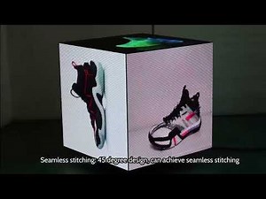 Multiple sizes and Pixels Indoor/Outdoor LED CUBE DISPLAY - Installation at retail STORE