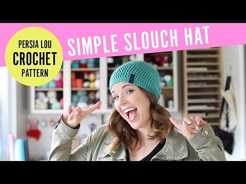 How to Crochet A Simple Slouchy Hat