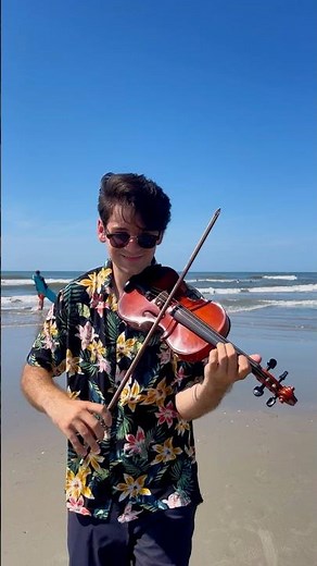 Despacito on Violin at the Ocean 🌊☀️ Summer Vibes & Positive Energy | David Bay