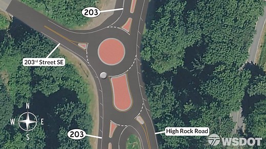 An informational video about the new compact roundabout being built at State Route 203 and High Rock Road just south of Monroe. | WSDOT