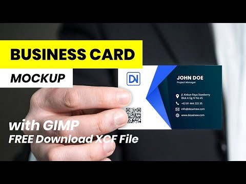 Business Card Mockup Tutorial with GIMP