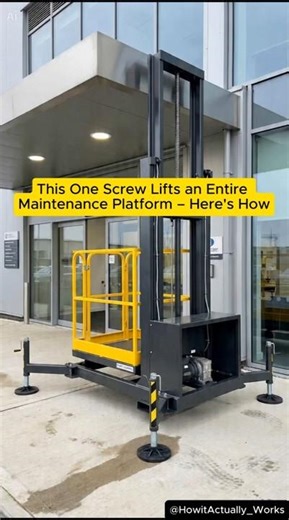 This One Screw Lifts an Entire Maintenance Platform – Here's How