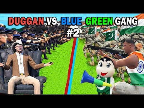 Shinchan's GREEN GANG Takes On Franklin's BLUE GANG in Epic GTA 5 Mini Bike Race!