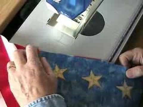 Quilted American Flag Table Runner