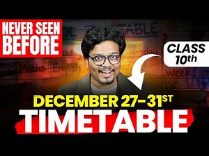 Class 10 | Last 6 Days Comeback Timetable 2025 🔥 | Never Seen Before!