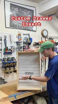Watch this empty drawer transform into a custom, movable insert with simple woodworking steps!