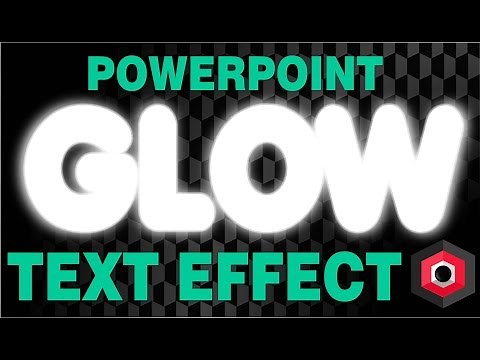 How to make GLOWING text on PowerPoint 2007? // HowTo-Slide?