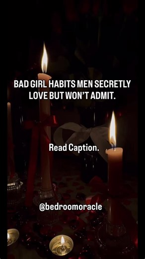 Not the loud stuff. Not the acrobatics. It’s the subtle, dangerous little habits they never forget. • Holding eye contact a second longer than necessary • Whispering instead of talking • Taking your time like you’re in control of the clock • Letting confidence lead before your body does • Knowing when to be soft… and when not to be Most women try too hard. The ones who drive men crazy do less and feel more. If you want to master the kind of energy that stays in his head long after the lights are
