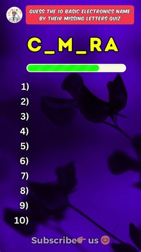 Trivia Mingle | Guess the 10 basic electronics name by missing letters quiz #basicelectronics #ekectronics #quiz #reels #triviamingle | Instagram