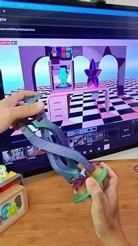 3D Hangouts 513 Color Sense Music Player + PyPortal Art frame + Rolling Mechanical Joint #3dprinting