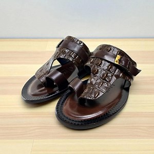 Torin Brown Men’s Italian Leather Sandals Shoes - Etsy