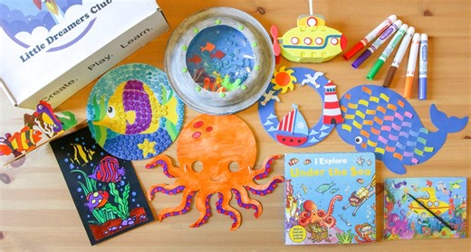 Kids' Crafts | Monthly Subscription Box | Ages 3-5 | Little Dreamers Club - Etsy