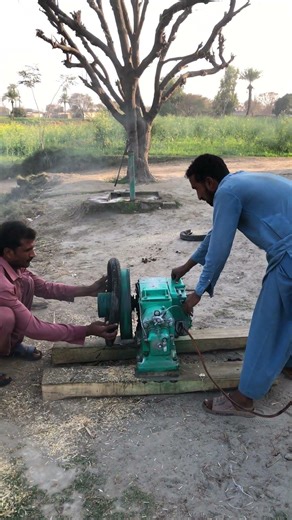 Start diesel engine hand tyre setting
