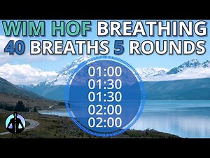 Wim Hof Guided Breathing Session - 5 Rounds 40 Breaths For Complete Beginners Prolonged No Talking