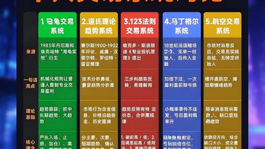 十大交易系统对比，干货赶紧存