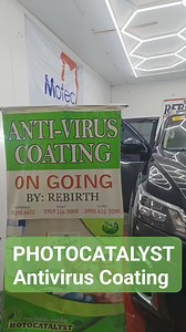 🇯🇵 Interior anti virus coating 🇯🇵 semi permanent anti virus coating "PHOTOCATALYST COATING" ( JAPAN SHIN-ETSU PRODUCT ) ~~~~~~~~~~~~~~~~~~~~~~~~~ Not 1day only effect. semi permanent effect. * Not like Bac to Zero * In Japan, it is installed in the interior of the operating room. ~~~~~~~~~~~~~~~~~~~~~~~~~ ~~ process ~~ step 1 wiping step 2 disinfection step 3 photocatalyst coating ~~ price list ~~ automotive ~ sedan 2000php suv 2500php van 2800php ~ working time : 30min. ~ 40min. ~~~~~~~~~~~