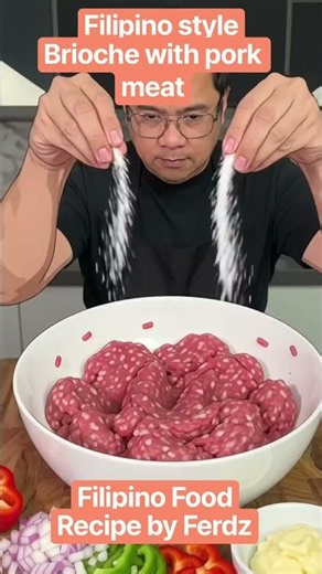 How to make a filipino style brioche with pork meat