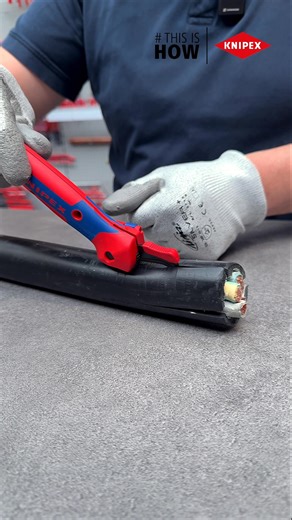 161K views · 2.2K reactions | Unlock the full potential of the KNIPEX Cable Knife 16 50 145 SB! You probably already know that this knife easily cuts cable sheaths up to 7 mm wall thickness. But do you know how to use it most efficiently? Marc-André shows you how! Got questions? Drop them in the comments! #knipex #tools #madeingermany #handtools #cablestripper #electrician | Knipex | Facebook