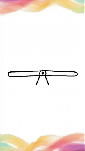 Draw a cute see saw #cartoon #shorts #doodle #easydrawing #cute #drawing #illustration #art