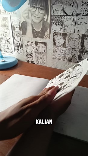 tutorial gambar manga di buku tulis #trending #drawing #viral