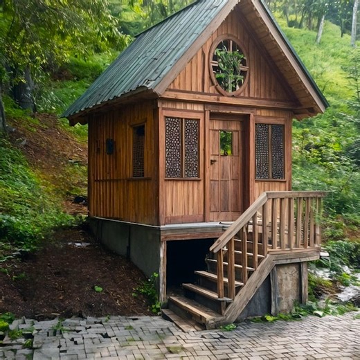Built a House in the Middle of the Forest from Scratch | Bushcraft Construction Technology