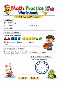 3rd Grade Math Worksheets Printable | 3-digit Addition and Subtraction | Word Problems | Answer Key Included - Etsy