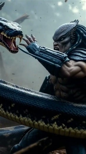 Python vs Predator dangerous clash#python#marvel#godzilla