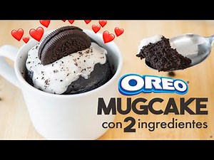 MUG CAKE de OREO con 2 ingredientes 🤤 | en MICROONDAS