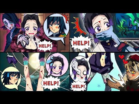【Demon Slayer】A compilation of Shinobu being captured by demons/[1]Enmu[2]Rui[3]Gyutaro[4]Doma