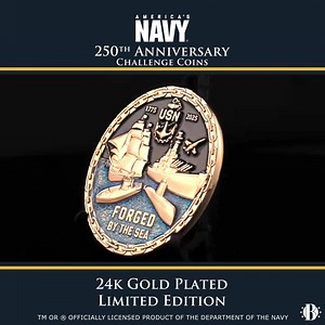 15M views · 39K reactions | Commemorating 250 years of service, sacrifice and valor with 24K gold-plated Challenge Coins. Shop now! | The Bradford Exchange | Facebook