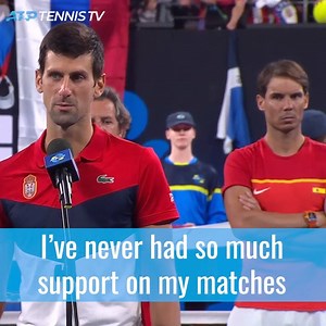 Novak certainly felt the love in Australia 🇷🇸❤️ | Tennis TV