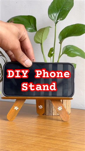 DIY Phone Stand Using Ice Cream Sticks | Easy Popsicle Stick Craft | Handmade Mobile Holder