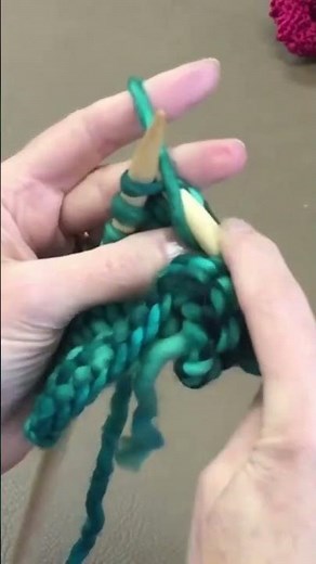 Knitting for beginners— Yarn over in Continental Knitting