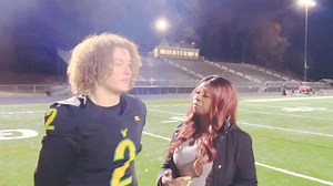 Definitely enjoyed Woodbridge Vikings QB, Caleb Tuckers energy during the interview! 🎤🎤 He owned mistakes and embraced the changes to a victory over Patriot 41-21 Next up—Round 2-Class 6-Colonial Forge | RealMonet Ladybroadcaster Anderson