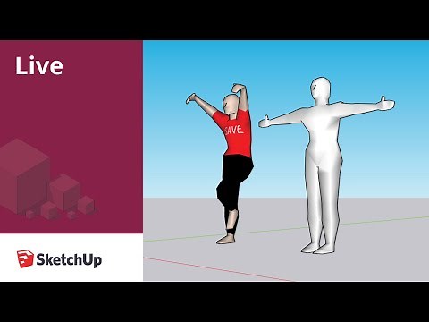 Modeling a Low-Poly Human in SketchUp Live!