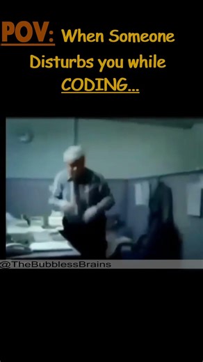 That moment someone disturbs you mid-coding 💀💻