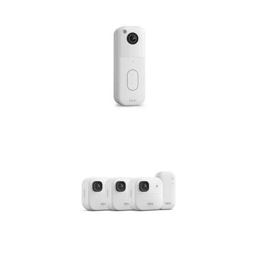 Blink Wireless Video Doorbell and 2K Outdoor Security Camera 3-Camera Kit - The Home Depot