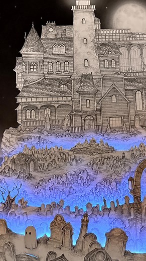 Art of Timothy Von Rueden (vonn) | "The Haunted Lighthouse" 🕯️*Supercut*🕯️ As Halloween season is almost here, I wanted to share the entirety of my creation from last year's... | Instagram